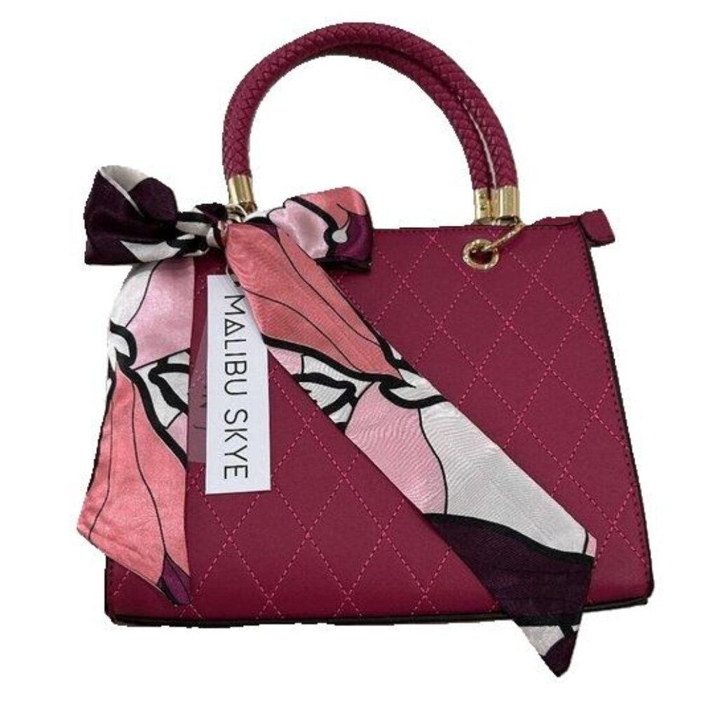 MALIBU SKYE Vegan Leather Fuchsia Pink Bag